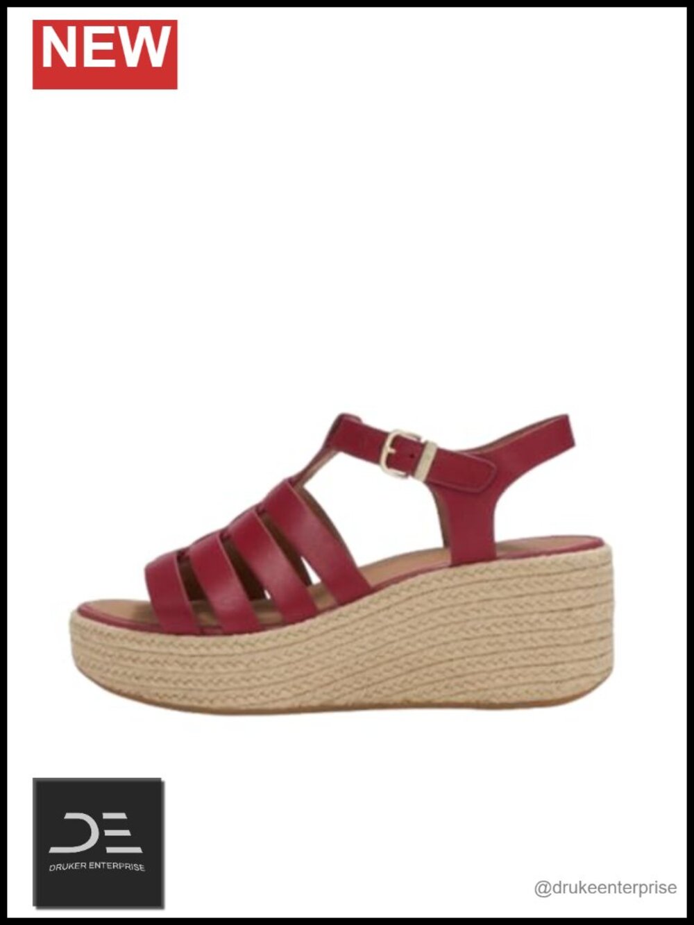 Espadrille Fisherman Wedge Sandals Leather